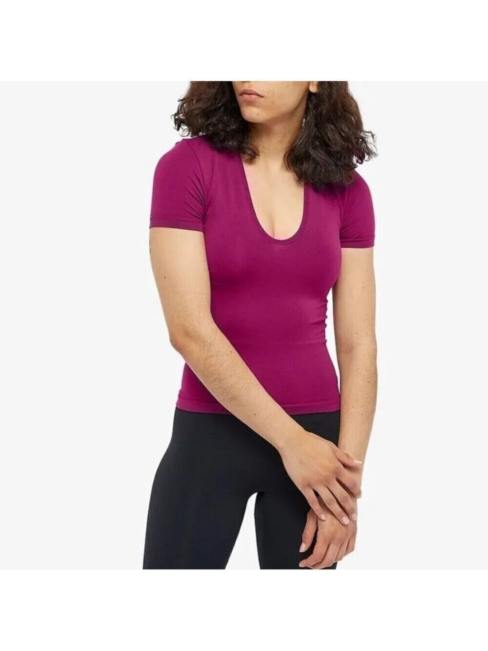 New SIMON MILLER AIX JERSEY TOP PLUM size XL/XXL